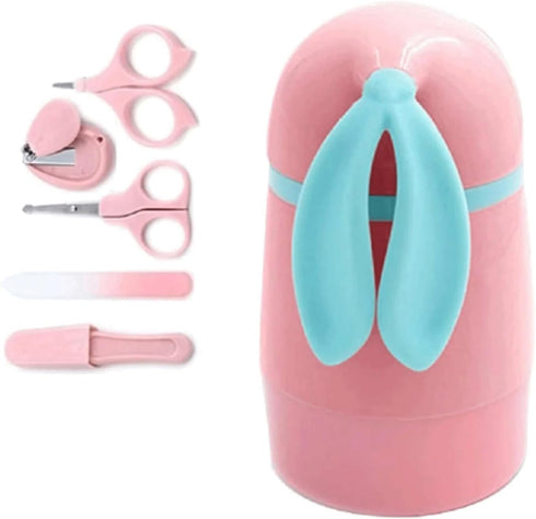 YHQCT 5Pcs Infant Nail Clippers Care Set Newborn Baby Healthcare Kits with Rabbit