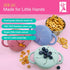 2 Pack Elk and Friends Stainless Steel Snack Cups | Removable Silicone Food Catcher and Travel Lid | Spill-Proof Snack