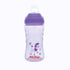 2 Pack 12oz, 12+ 2 Pack, Nuby No Spill Printed Thirsty Kids No-Spill Sip-it Sport Cup with Soft Spout and Lid - Months