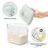 2 Pack 1700ml 21OZ, 1.32LB, 600g, Formula Container to Go - Pop Top Milk Powder Container, BPA-Free Airtight Formula