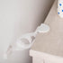 Qdos Safety Zero-Screw Furniture Anti-Tip Kit, White, Holds up to 200 lbs in Drywall, Easy Installation with Adhesive