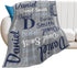 Yoke Style Personalized Baby Blankets for Baby Girls/Boys, Custom Name Swaddle Blanket, Baby Boy Girl Gifts
