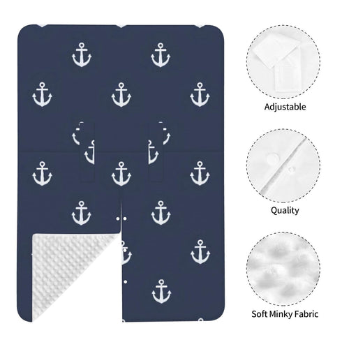 Hcpwzrf Nautical Baby Car Seat Cover & Nursing Cover - Breathable Stretch Multi-Use Cover for Breastfeeding, Stroller