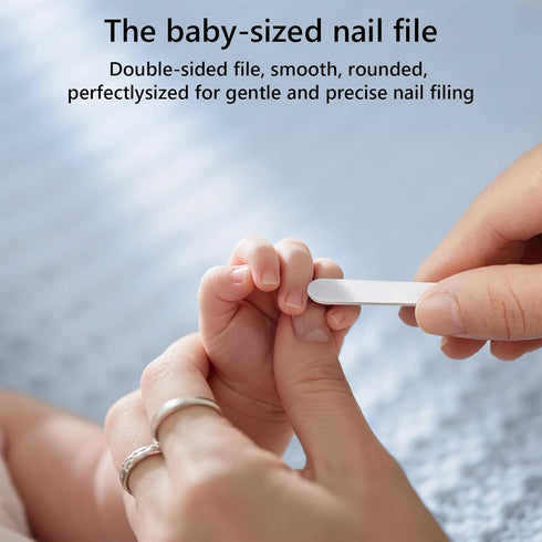4-in-1 Trimmer Set Baby Nail File Electric, Battery Powered Baby Nail Electric with Storage Case & Night Light