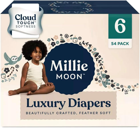 Generic Millie Moon Luxury Diapers, Size 6, 54 Count