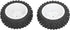 Alomejor 2Pcs Rubber RC Car Rear Tires Set for 124007 Remote Control Car