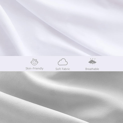 4 Pack Baby Bassinet Sheets Compatible with SNOO Smart Sleeper and Chicco LullaGo Anywhere Portable Bassinet, Ultra