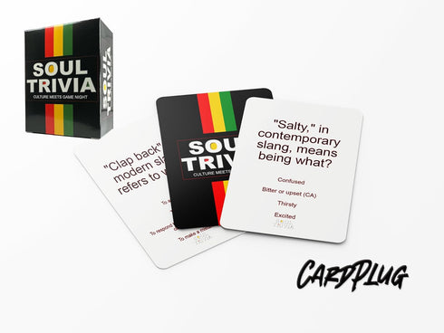 Soul Trivia - Celebrate African-American Urban Culture with 100 Trivia Cards for Game Nights
