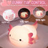Dimmable YR YRHH-PET Axolotl Cute Night Light, Kids Squishy Rechargeable Axolotl Lamp, Mom Mothers Day Gifts, Girl