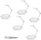 POMER Action Figure Stand, 5 Pcs Transparent Assembly Holder Base Display Model Support for HG/RG Gundam