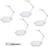 POMER Action Figure Stand, 5 Pcs Transparent Assembly Holder Base Display Model Support for HG/RG Gundam