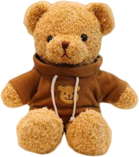 CHELEI2019 11.8" Teddy Bear Stuffed Animal, Cute Brown Teddy Bear with Hoodie for Kids
