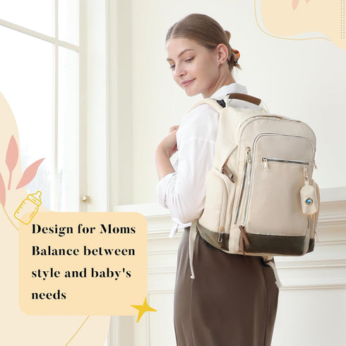 Backpack Mommy Backpack 16 miss fong Diaper Bag - Baby Diaper Bag Bag Diaper with Pockets Large Capacity Travel Diaper