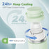 22oz 24+ 2pcs Portable Breast Milk Cooler Bottle-Milk Cooler for Outdoor Travel, Keeps Fresh Cooling