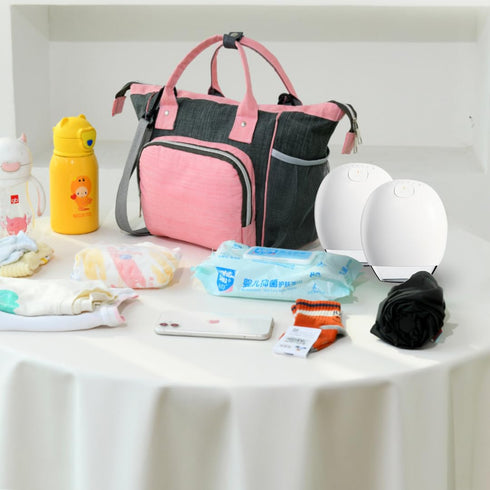 Wearable Breast Pump Bag - Stylish Portable Carrying Bag with Insulated Pockets for Moms - Perfect for Breast Milk