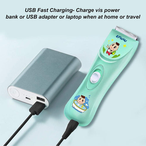 ENSSU Baby Hair Clippers - Lower Noise Haircut Trimmers for Children with Autism, Waterproof Hair Cutting Kits