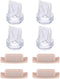 Goktvai 4pcs Replacement Valves & 4pcs Spout Caps for eufy Wearable Breast Pump
