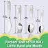Kids Silverware Set - Toddler Utensils 18/8 Stainless Steel, 4PCS Fork, Spoon & Knife Cutlery for Age 3+