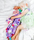 Lovey Sensory Tag Toy Garden Flowers Butterflies Blanket by The Learning Lovey