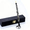 Dselvgvu Miniature Oboe with Stand and Case Mini Musical Instrument Oboe Replica Collectible