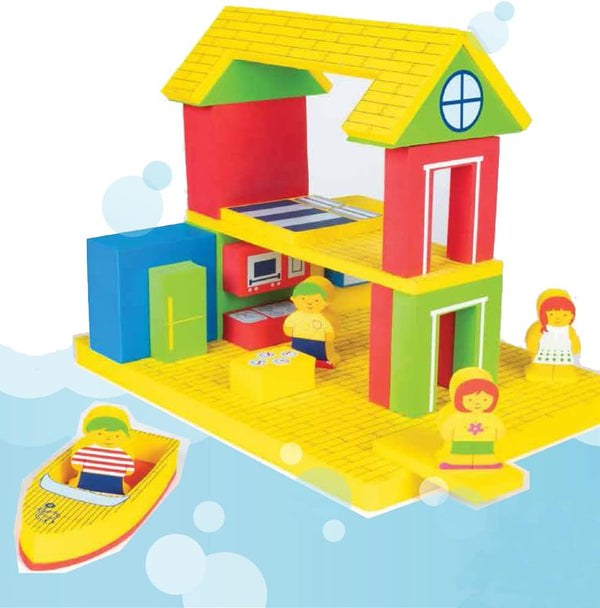 BathBlocks Floating Adventure House Bath Toy Pool Toy in Science Museums and