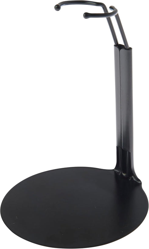Plymor DSP-4125B Black Adjustable Doll Stand, Fits 7-9 Inch Slim Waist Dolls, Pack of 6 for Action Figures