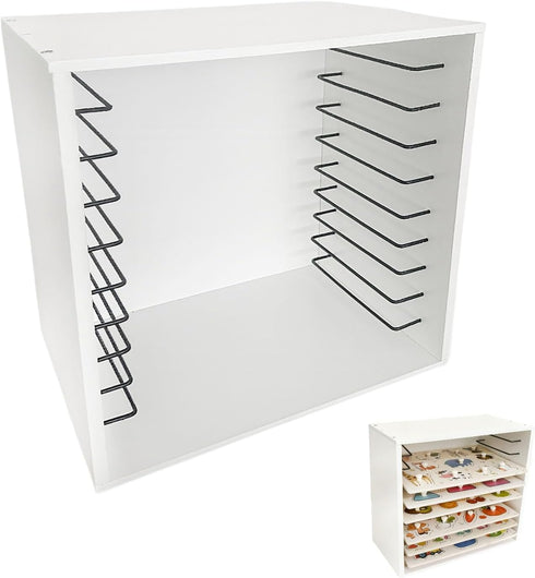 Racks:10-Tier Wooden Puzzle Puzzle Storage for Wooden Puzzles, Craft Collection Display Case, Board Game and Family