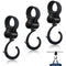 3 Pcs Walker Hook Hanging, 360° Rotation Baby Stroller Wheelchair Hanger Clip for Diaper Bags and Mommy Organizers