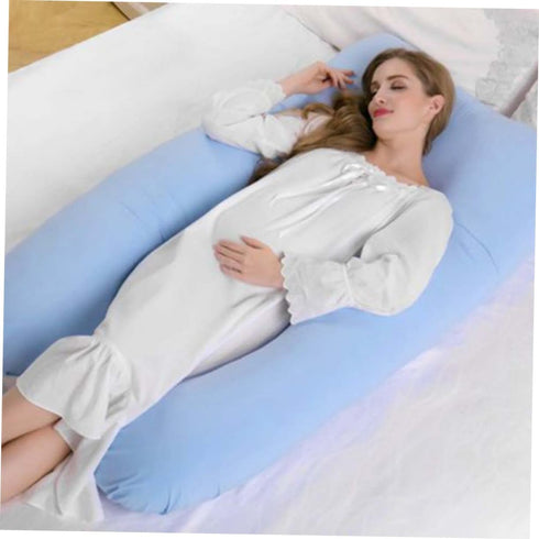 MERRYHAPY U-Shaped Pillowcase for Pregnant Women Soft Knit Easy Zipper Machine Washable Durable Cover for Pregnancy