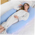 MERRYHAPY U-Shaped Pillowcase for Pregnant Women Soft Knit Easy Zipper Machine Washable Durable Cover for Pregnancy