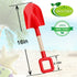 16'' Summer (3PCS Long Kids Beach Shovels Sand Spade Toys Gardening Tools with Wooden Handled, ABS Plastic Sturdy Scoop