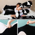 110cm/43.3inch) Giant Cat Pillow Plush Cartoon Kitty Sleeping Hugging Pillow, Cuddly Soft Long Kitten Body Pillow Doll