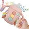 Baby Musical Toys, Sensory Learning Toy with Music and Lights, Pacifier Teething Rattle Toy for Toddlers Gifts