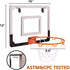 NI-ROU Indoor Mini Basketball Hoop for Kids with Electronic Scoreboard & 2 Balls