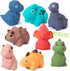 Baby Bath Toys 8 Pcs, No Hole Dinosaur Bath Toys, Easy Clean for Babies 6-12 Months, Toddler Toys