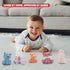 Baby Bath Toys for 6-12 Months, 9 Pack No Hole Silicone Animal Bathtub Pool Float Toy for Baby Girl Boy Present