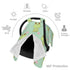 Hcpwzrf Cute Animal Frog Flower Baby Car Seat Cover & Nursing Cover - Breathable Stretch Multi-Use Cover