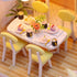 1:24 GuDoQi DIY Miniature Dollhouse Kit, Tiny House kit with Furniture and Music, Miniature House Kit Scale, Great