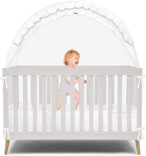 Wonder Space Elegant Baby Crib Net Tent - Minimalist Lace Design -
