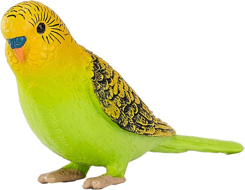 MOJO Green Budgerigar (Australian Parakeet) Realistic Wildlife Toy Replica, Hand Painted