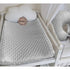 Soft Minky Dots Changing Pad Cover for Baby - White