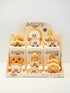 Jollcnoia 9 Set Set Happy Bread Series Food Cute Series Toy Mini Bricks Micro Building Kit Toys Desktop Ornaments Gift