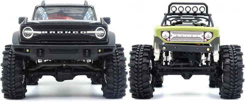 HOBBYSOUL 2pcs 1.0 Tires, 61 * 22.4mm Soft Sticky Mud Crawler Tires for RC 1/18 TRX4M 1/24 SCX24 AX24 FCX24 Enduro24