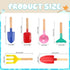 MEIDAYAI 6 Set, 8'' Set, 3-8 Beach Toys, Pcs Kids Gardening Kid Metal Sand Toys Sandbox Toys with Sturdy Wooden Handle