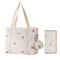 GOBABYMART 3pc Diaper Bag Tote Set, Hospital Bag for Labor & Delivery,