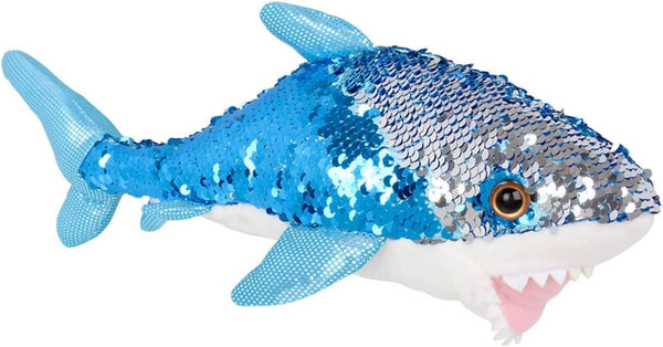 Adventure Planet Reversible Mermaid Sequins Great White Shark 10" Plush
