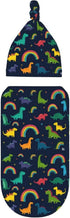 Nanyizly Set 0-6m Cute Simple Cartoon Dinosaurs Newborns Beanie Swaddle Blanket Baby Receiving Blankets for Infant Boy