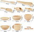 Yowlieu 10 Pcs Wooden Sensory Bin Tools for Toddlers & Preschool Children, Montessori Sensory Wooden Toys Fine Motor
