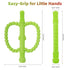 Store 2 Pack 0-6 0-12 0-36 Fu Hollow Teether Tube Apple Shape Chew Straw Sensory Toy for Infant Toddlers Silicone Tubes