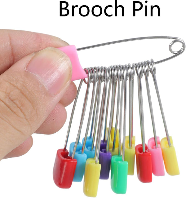 Xinsheinelry 12 Pcs Colors Locking Baby Cloth Nappy Diaper Craft Pins
